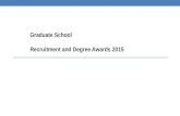 Graduate School Recruitment and Degree Awards 2015.