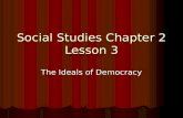Social Studies Chapter 2 Lesson 3 The Ideals of Democracy.