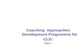 Coaching Approaches Development Programme for CLD: Day 1.