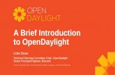 A Brief Introduction to OpenDaylight Colin Dixon Technical Steering Committee Chair, OpenDaylight Senior Principal Engineer, Brocade Some content from: