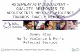 No To Violence Male Family Violence Prevention Association (NTV) Inc. Training Policy development Resources Sector advocacy Community education A S SIMILAR.