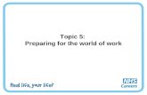 Topic 5: Preparing for the world of work. Activity 1: My skills.
