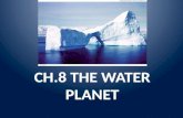 TOPIC CH.8 THE WATER PLANET. Water Distribution on Planet Earth (The water budget)