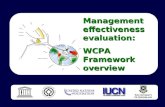 Management effectiveness evaluation: WCPA Framework overview.