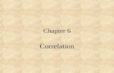Chapter 6 Correlation. Different types of correlation coefficient Pearson’s r is applicable to measure the association between two continuous-scaled variables.