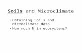 Soils and Microclimate Obtaining Soils and Microclimate data How much N in ecosystems?