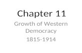 Chapter 11 Growth of Western Democracy 1815-1914.