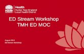 ED Stream Workshop TMH ED MOC August 2013 ED Stream Workshop 1.