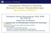 Symptom Distress During Breast Cancer Chemotherapy Does Race Matter? Margaret Quinn Rosenzweig, PhD, FNP-BC,AOCNP Associate Professor University of Pittsburgh.