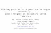 Mapping population & genotype/serotype diversity: game changers in designing viral vaccines Dr. Urmila Kulkarni-Kale, FMASc Bioinformatics Centre Savitribai.