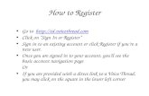 How to Register Go to ://ed.voicethread.com Click on “Sign In or Register” Sign in to an existing account or click Register.