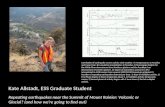 Kate Allstadt, ESS Graduate Student Repeating earthquakes near the Summit of Mount Rainier: Volcanic or Glacial? (and how we're going to find out) Correlation.