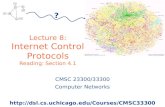 Lecture 8: Internet Control Protocols Reading: Section 4.1 ? CMSC 23300/33300 Computer Networks http://dsl.cs.uchicago.edu/Courses/CMSC33300.