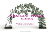 PRINCIPLES OF FINANCIAL ANALYSIS WEEK 4: LECTURE 4 1Lecturer: Chara Charalambous.