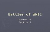 Battles of WWII Chapter 25 Section 2. Attack of the Philippines ► Douglas MacArthur  Commander of the American and Filipino forces in the Philippines.
