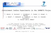 ERMSAR 2012, Cologne March 21 – 23, 2012 Containment Iodine Experiments in the SARNET2 Project T. Haste 1, A. Auvinen 8, J. Colombani 1, F. Funke 3, G.