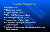 Chapter 5 Fuel Cell Introduction Introduction Historical Notes Historical Notes Types of Fuel Cells Types of Fuel Cells Fuel Cell Electrochemistry Fuel.