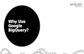 Why Use Google BigQuery?. LogosPlatforms Why use BigQuery? Cost Effective Infrastructure Maintenance DB Administrators.