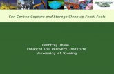 Can Carbon Capture and Storage Clean up Fossil Fuels Geoffrey Thyne Enhanced Oil Recovery Institute University of Wyoming.