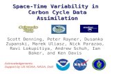 Space-Time Variability in Carbon Cycle Data Assimilation Scott Denning, Peter Rayner, Dusanka Zupanski, Marek Uliasz, Nick Parazoo, Ravi Lokupitiya, Andrew.
