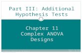 Chapter 11 Complex ANOVA Designs Part III: Additional Hypothesis Tests Renee R. Ha, Ph.D. James C. Ha, Ph.D Integrative Statistics for the Social & Behavioral.