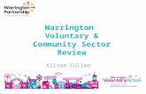 Warrington Voluntary & Community Sector Review Alison Cullen.