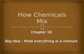 Chapter 18 Big Idea : Most everything is a mixture.