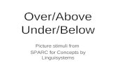 Over/Above Under/Below Picture stimuli from SPARC for Concepts by Linguisystems.