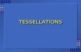 TESSELLATIONSTESSELLATIONS. cDefinition c cA tessellation is a tiling of a plane with a shape or shapes without creating any gaps or overlaps.