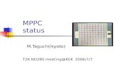 MPPC status M.Taguchi(kyoto) T2K ND280 meeting@KEK 2006/7/7.