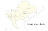Duluth Watersheds Miller Chester Tischer Amity. Aerial Photos.