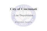 City of Cincinnati Law Department Real Estate Services.