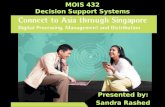 MOIS 432 Decision Support Systems Presented by: Sandra Rashed.