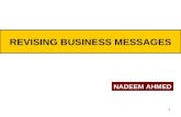 1 REVISING BUSINESS MESSAGES NADEEM AHMED. 2 The Writing Process.