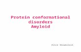Protein conformational disorders Amyloid Alice Skoumalová.