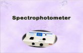 Definition : A spectrophotometer is an instrument that measure the amount of light absorbed or transmitted by the sample.