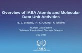 IAEA International Atomic Energy Agency Overview of IAEA Atomic and Molecular Data Unit Activities B. J. Braams, H.-K. Chung, K. Sheikh Nuclear Data Section.