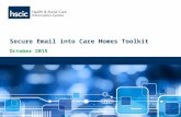 Secure Email into Care Homes Toolkit October 2015.