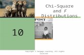 Copyright © Cengage Learning. All rights reserved. Chi-Square and F Distributions 10.