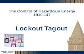 GTRI_B-1 The Control of Hazardous Energy 1910.147 Lockout Tagout.