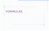 FORMULAS Definitions Area Perimeter/Circumference Surface Area Volume Distance / Rate Simple Interest Density.