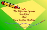 The Digestive System Simplified And How to Stay Healthy By: Rebecca K. Fraker.