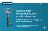 Optimal train rescheduling after conflict detection Sofie Van Thielen, Sofie Burggraeve, Pieter Vansteenwegen KU Leuven, Leuven Mobility Research Centre.