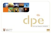 1 Annual Report 2008/09. 2 contents DPE Organisational Structure DPE HR StatisticsPerformance review (all programmes) Financial Highlights5 Year Portfolio.