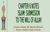 Robert Wade AP World History Bryan Adams High School.
