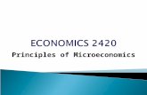 Principles of Microeconomics. E-mail Communication- Use mtmail or D2L for all communications pertaining to the this course. Use of cellphones or other.