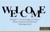 People + Technology & Data = Best Practice Enrollment Management.