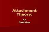 Attachment Theory: An Overview. Attachment Description Variant of object relations Initially focused on development of affectional ties between infants.