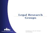 ICM Batumi, 18 th -25 th October AA Workshop Legal Research Groups.