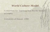 World Culture Model Consortium for Teaching Asia Pacific Studies (CTAPS) University of Hawaii 1998.